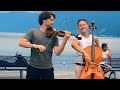 Wait for it... ❤️ A lady asks me to play "Falling in Love" and a violinist joins me 😍 #cello #violin