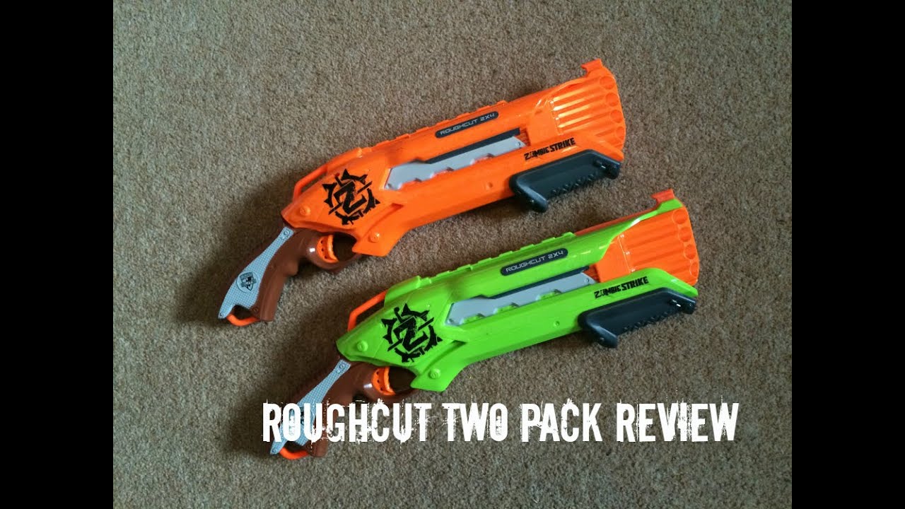 Nerf Zombie Strike Roughcut 2x4 2pk Unboxing Overview Firing Test Youtube