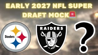 ARCH TO PITTSBURGH?!?? Early 2027 NFL Mock Draft 👀 #nflmockdraft #nfldraft #archmanning 