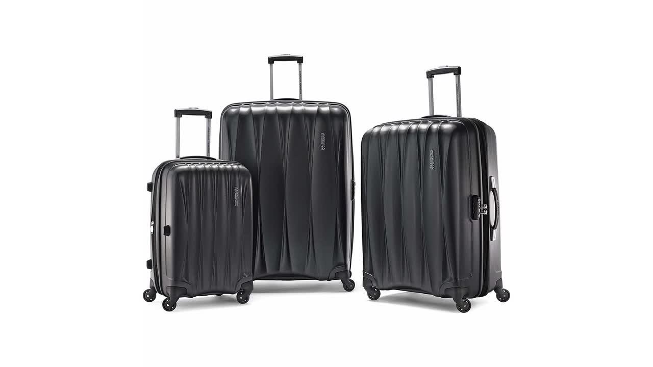 american tourister skyline spinner hard trolley