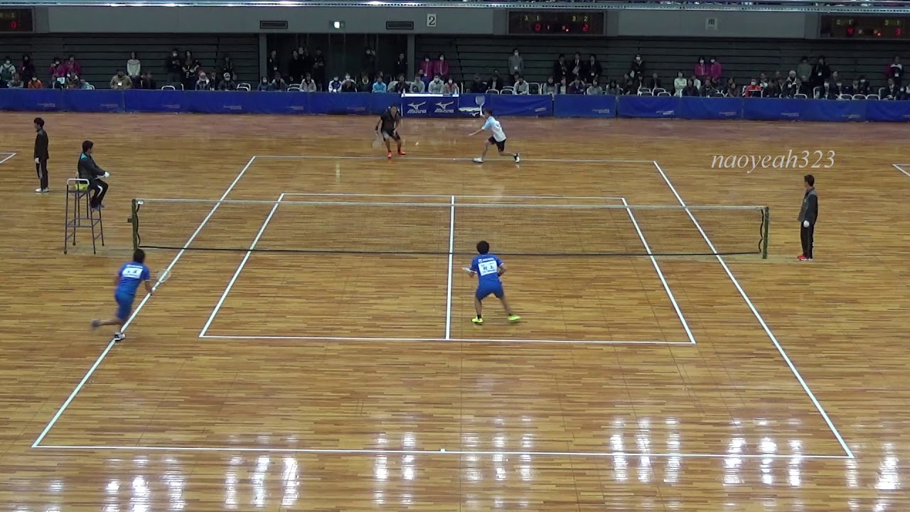 ソフトテニス 5 minutes highlight 全日本インドア 水澤・村上（NTT西日本） 対 増田・九島（和歌山県庁・ミズノ）