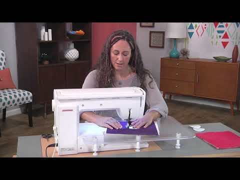 How to use a walking foot to create spirals on Fresh Quilting with Christina Cameli (203-2)