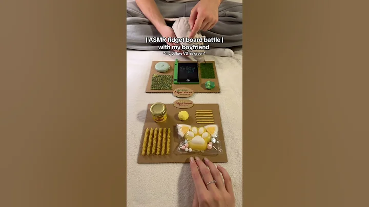 Yellow🍯 or green☘️? #fidgetboard #triggerboard #asmrtriggers #asmrforsleep #boyfriendasmr