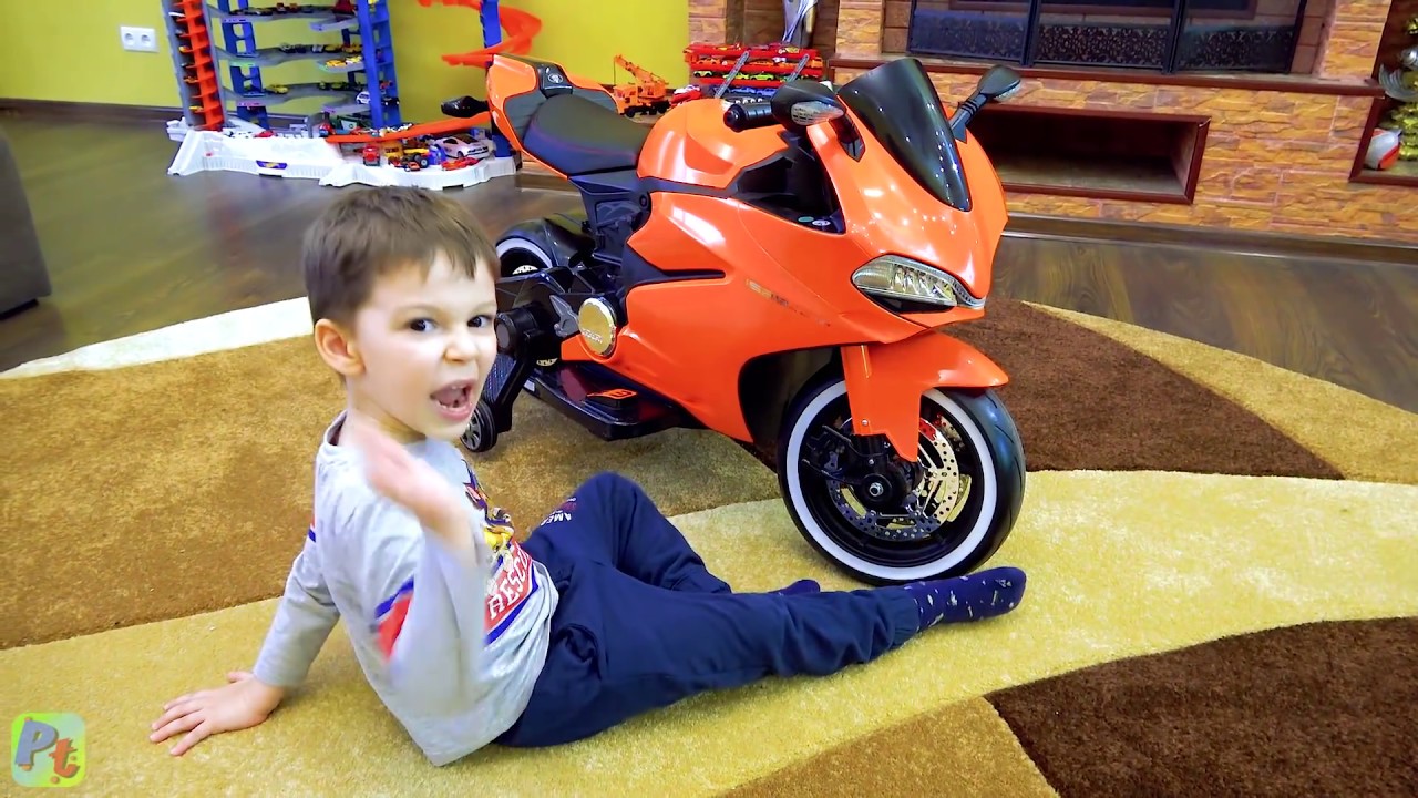 Artem repair toy sportbike on power wheels YouTube