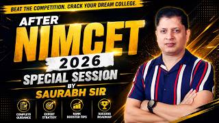 After NIMCET 2026 | Special Session by Saurabh Sir | Rank Booster Strategy & Success Roadmap