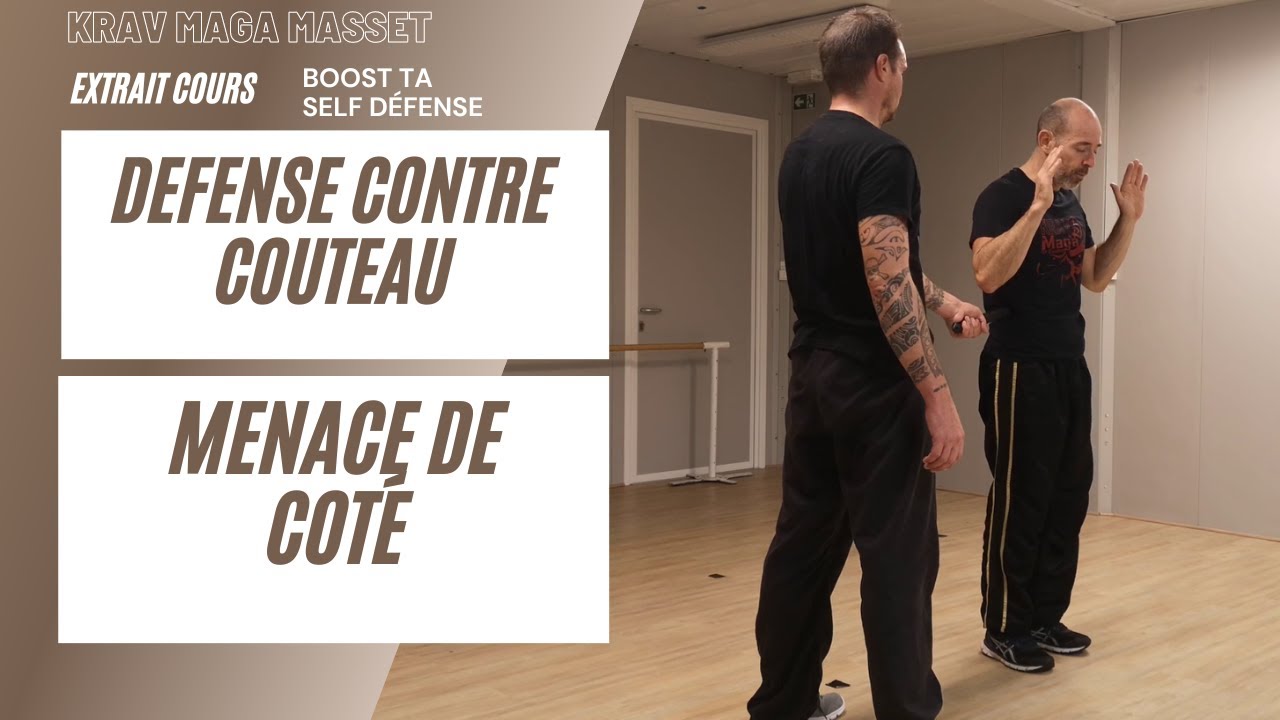 #couteau #menace #knife  Défense contre menace couteau de côté -  Parade krav maga Partie 1