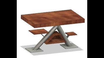 Create a living room table || Fusion 360