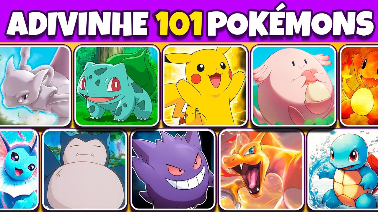 Quem é esse Pokémon? Adivinhe o nome do Pokémon Clássico! Quiz Pokémon
