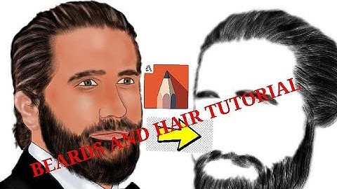 Beards and hair tutorial using autodesk sketchbook