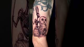 Painting by Craola.Μεταφέρθηκε σε τατουάζ από εμένα.#madabouttattoo #korydallos #tattooart #craola