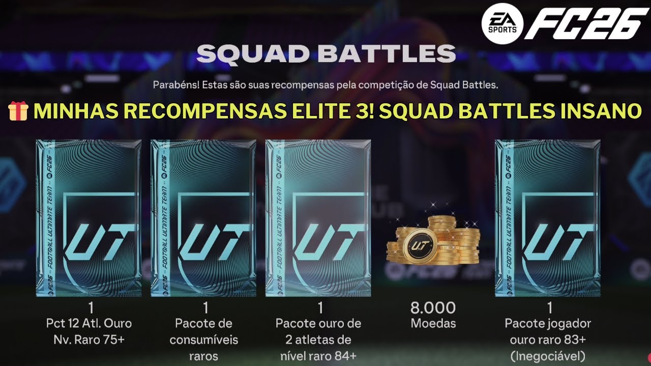 ⚽ VALEU A PENA? Recompensas Squad Battles ELITE 3 | FC 26