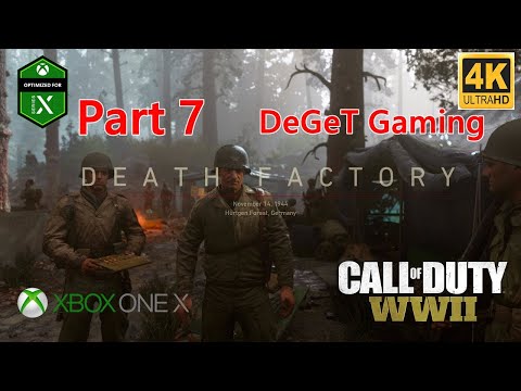 Call of Duty WWII - Part 7 - Xbox One X - Xbox Series X-Gameplay IN [4K 60FPS ULTRA] - Death Factory