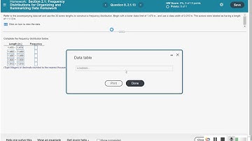 Frequency Distribution Table Using Statcrunch