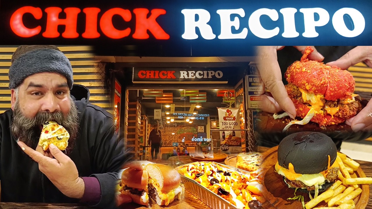 Chick Recipo Mirpur || Лучший фастфуд в Мирпуре || Черный бургер || Пицца с начинкой || Картофель...