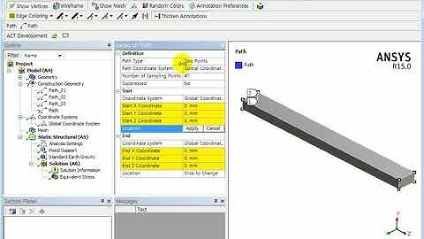 Ansys Mechanical_Define a path to get a result