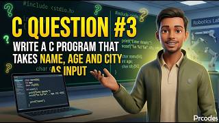 Famous C Programming Question #3 | Input Name Age City From User and Display in C Wealth