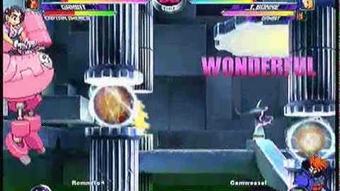 MvC2 Online (360): Brett (Cha/Gam/Cap) vs Gamweasel (Guile/Tron/Gam) 4 .:12.28.09:.