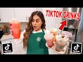 MAKING VIRAL TikTok STARBUCKS DRINKS At HOME! **they actually work**