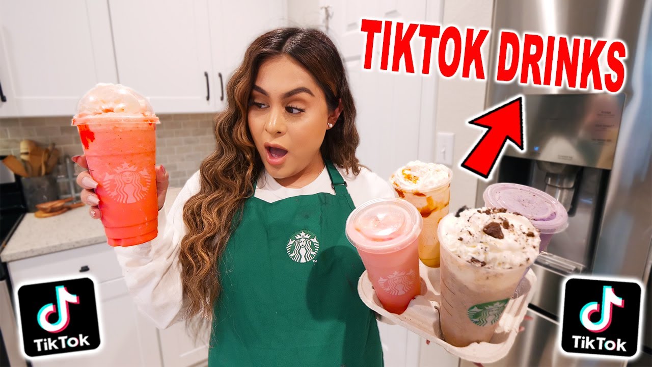MAKING VIRAL TikTok STARBUCKS DRINKS At HOME! **they