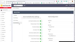 Worksuite - Email Settings