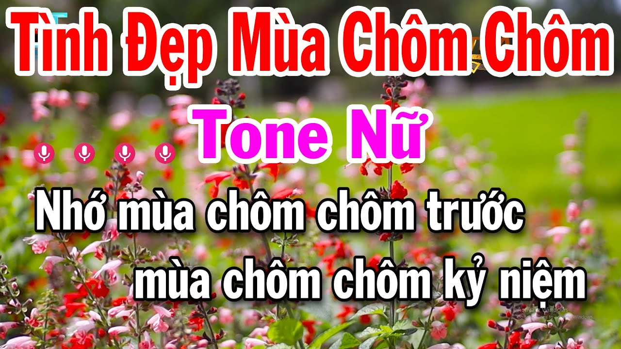 Karaoke Tình Đẹp Mùa Chôm Chôm Tone Nữ Nhạc Bolero Dễ Hát Tuấn Cò 2025