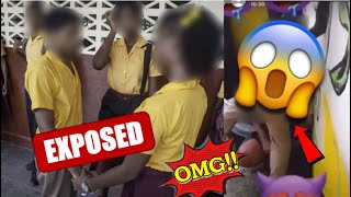 School girl Caught on Camera Cleaning Rifle at Port Antonio high brawling