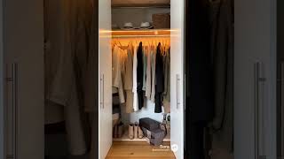 Dark Closet → Boutique Walk-In Closet Lighting Upgrade#closetmakeover #walkincloset, #closetlighting