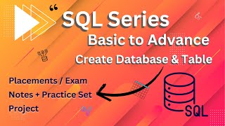 SQL Series Basic to Advance | L-5 Creating Database & Table in SQL Server