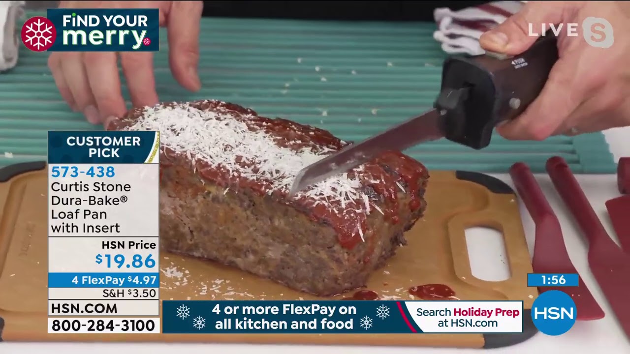 Curtis Stone DuraBake Loaf Pan with Insert YouTube