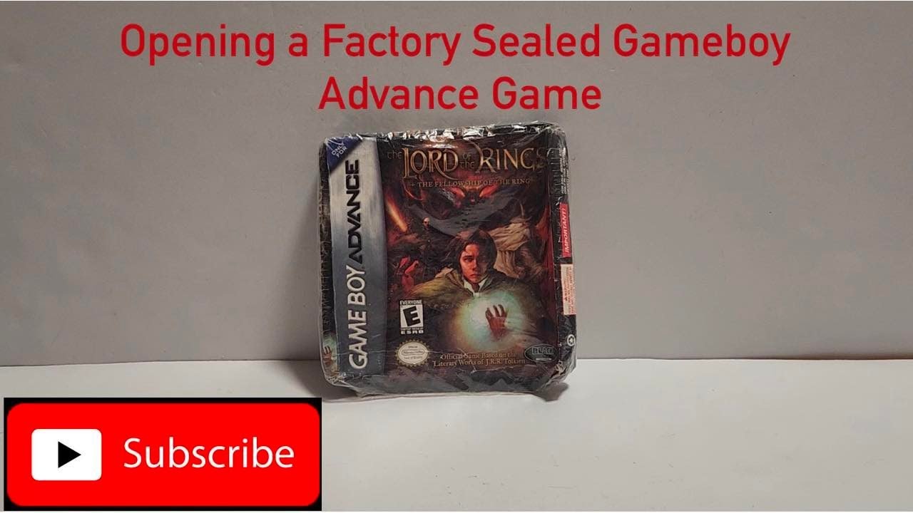 Opening a Factory Sealed Gameboy Advance Game