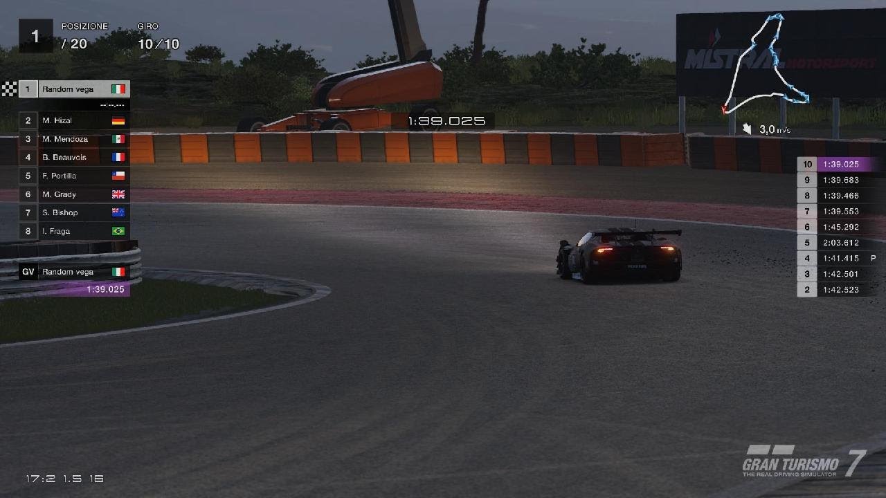 Gran Turismo 7_WTCC 800 Dragon Trail Litorale 10 giri Replay Ferrari 296 Gt3 Stock