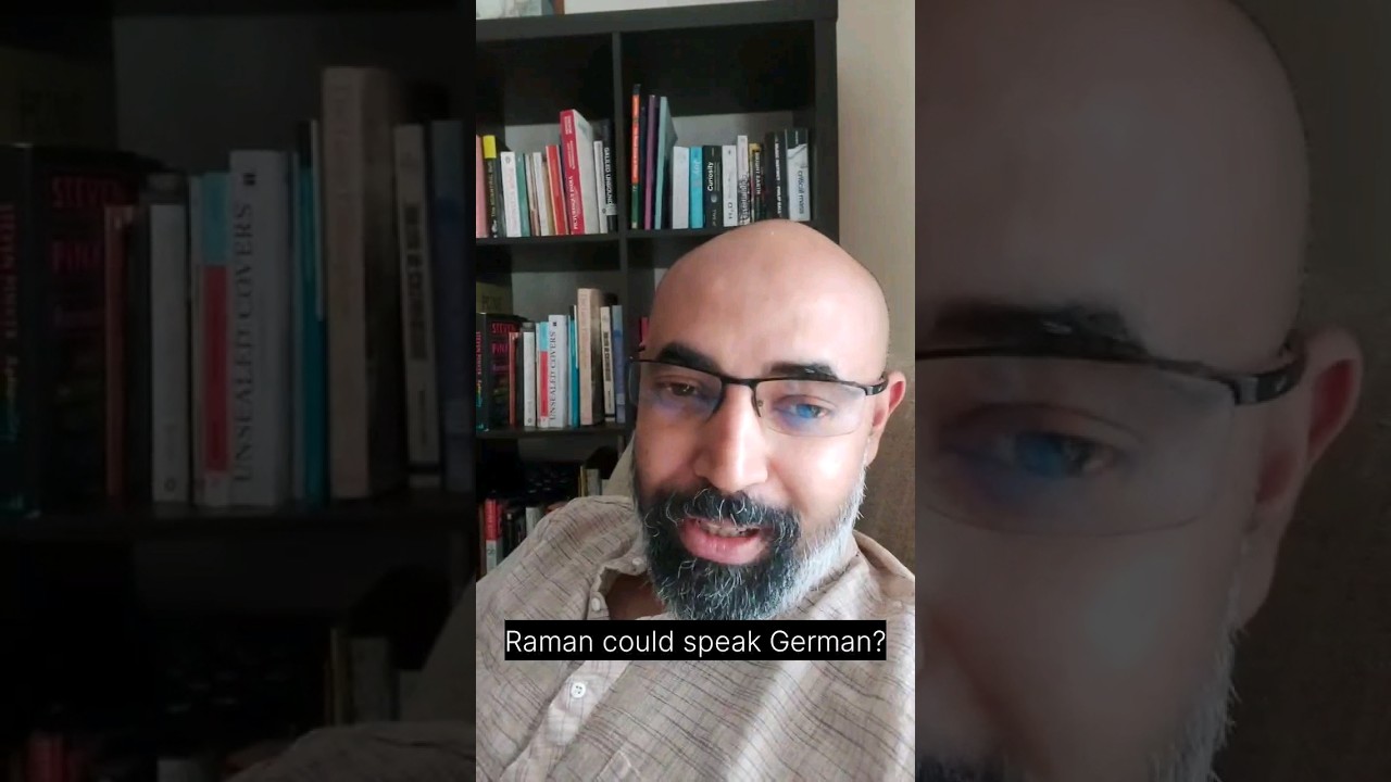 CV Raman could speak German ?