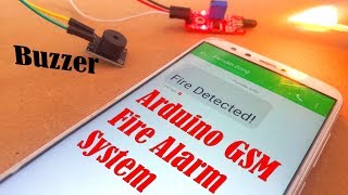 Arduino Fire Alarm System, GSM based fire Alarm system, Fire Alarm GSM communicator