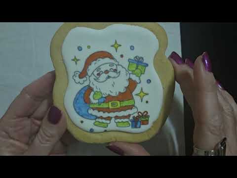 ASMR | Coloring Christmas Cookies (Soft Spoken)