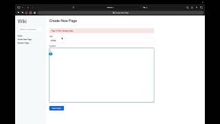 CS50W | Project 1: Wiki