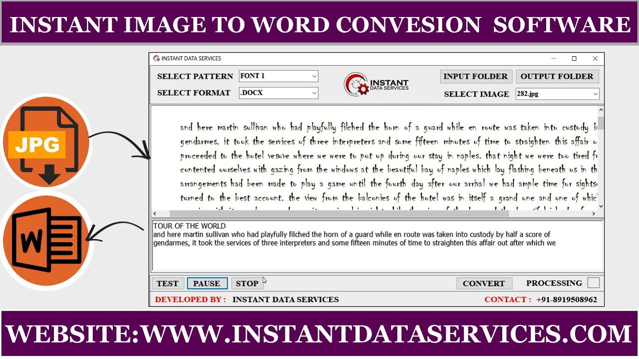 Image to MS Word Conversion Easy Process | MS Word Document - YouTube