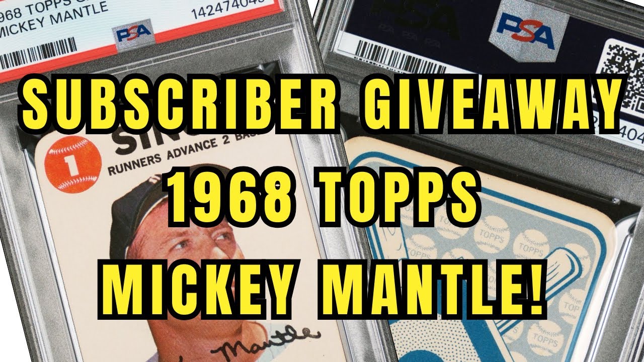 Розыгрыш коллекционных карточек Микки Мэнтла для подписчиков!