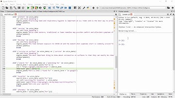 CoroBot Demo Video - Voice Recognition ChatBot Python