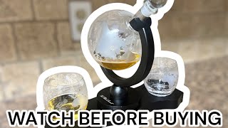 This is the decanter YOU NEED - Wine Savant’s Globe Whiskey Decanter - Honest Review