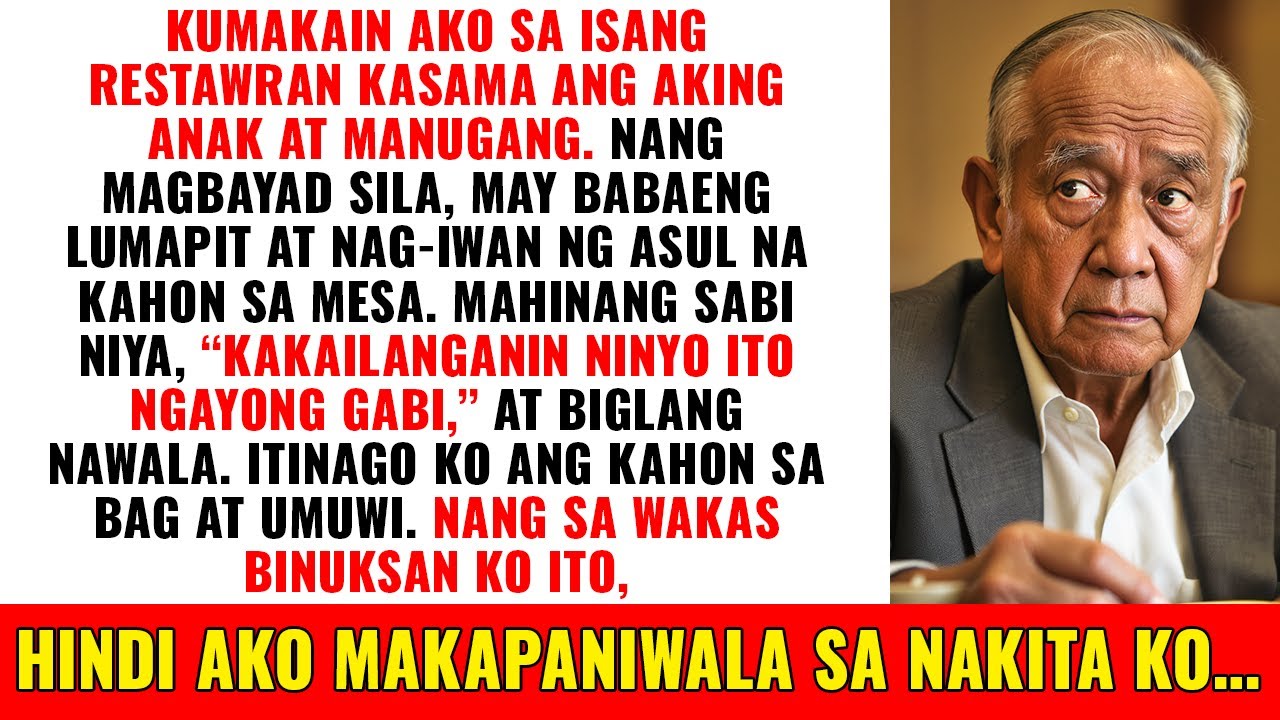 Sa Isang Kainan, May Babaeng Nag-iwan ng Asul na Kahon sa Aking Mesa: 