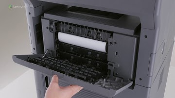 Lexmark XM7355 - Clearing paper jam in the 4-bin mailbox