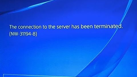 PSN signing in problem FIX (NW-31194-8)