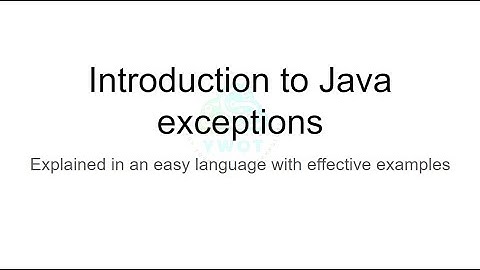 Introduction to Java exceptions