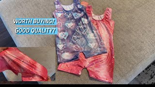 Nokecina 2 Pack Leotard for Girls Gymnastics Sparkly Tumbling Unitards with Shorts Sleeveless One Pi