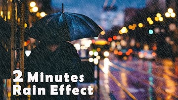 Rain Effect in Photoshop (Easy Method)