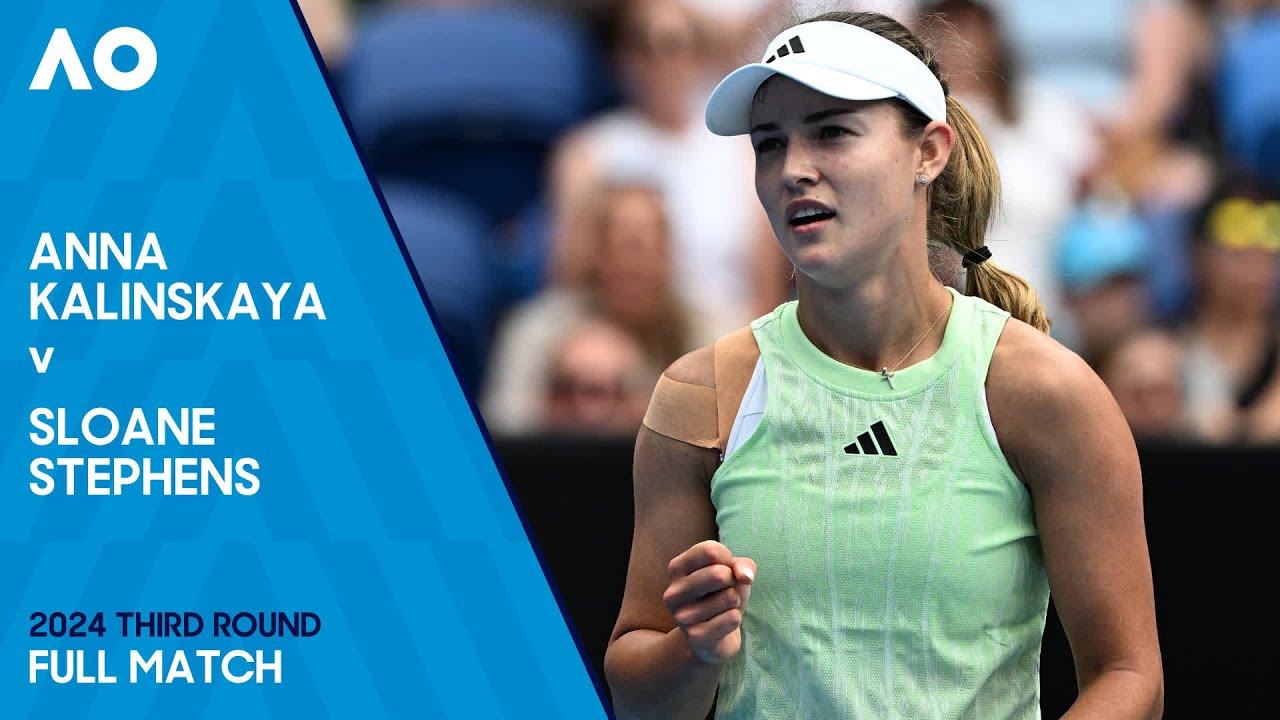 Anna Kalinskaya v Sloane Stephens Full Match Australian Open 2024