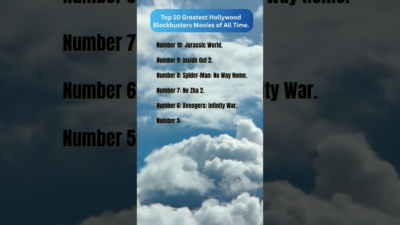 Top 10 Greatest Hollywood Blockbusters Movies of All Time | 