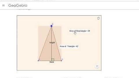 Day 25 - GeoGebra Area of a Triangle