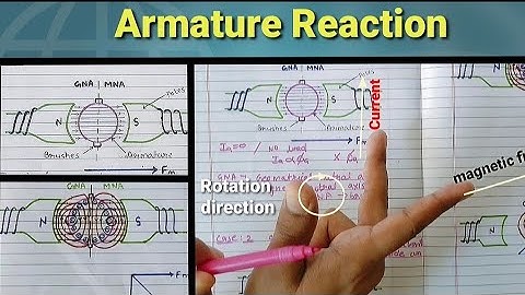 Armature reaction in hindi