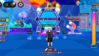 Fly to Space Atlantis to Cyber 😱😱😱 MAX height in Roblox fly toSpace.. lvl 999999 💲💲💲 trillion part 7